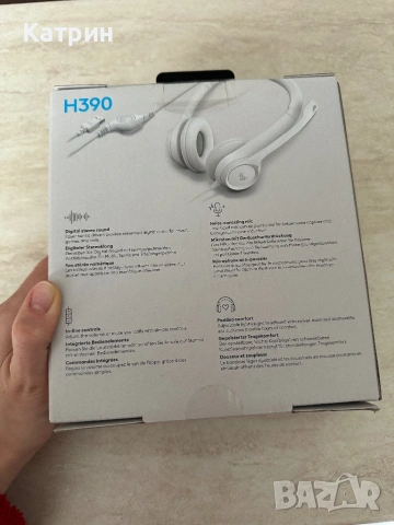 Слушалки с микрофон Logitech - H390, снимка 2 - Слушалки и портативни колонки - 53411798