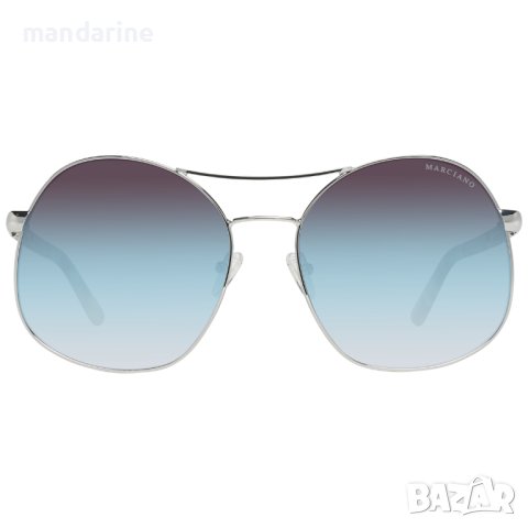 GUESS BY MARCIANO 🍊 Дамски метални слънчеви очила "SILVER & GREEN" нови с кутия, снимка 3 - Слънчеви и диоптрични очила - 43201445