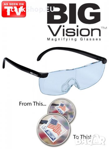 Оригинални BIG Зуум вижън диоптрични очила увеличителна лупа лупи, снимка 3 - Слънчеви и диоптрични очила - 27863083