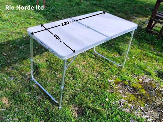 Маса сгъваема 120 х 60 НОВИ, снимка 4 - Къмпинг мебели - 53472777