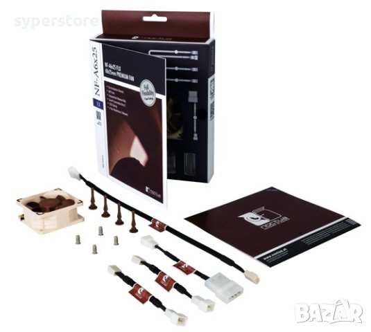 Вентилатор за компютър 60x60x25mm Noctua NF-A6x25-FLX SSO Bearing 3-pin 3000RPM 12V, снимка 3 - Други - 40411044
