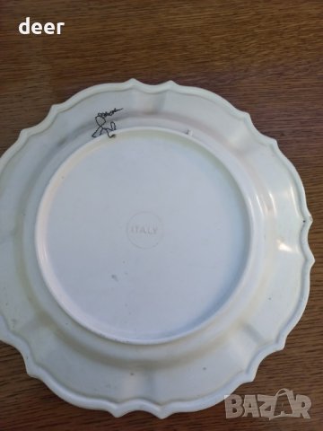 Италианска чиния за стена  от меламин, снимка 3 - Картини - 43353965