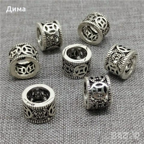 Талисмани от 925 Стерлингово Сребро тип Пандора - Chinese Coin - 9,5 мм - За Бижута, Нови, снимка 3 - Други - 32868990