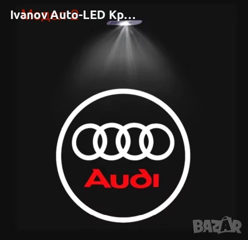 LED Лого Проектор Плафон За:Audi A3;A4;A5;A6;A7;A8;S3;S4;S5;S6;S7;S8;RS3;RS4;RS5;RS6;RS7;RS8;Q3;Q5, снимка 3 - Аксесоари и консумативи - 33261606