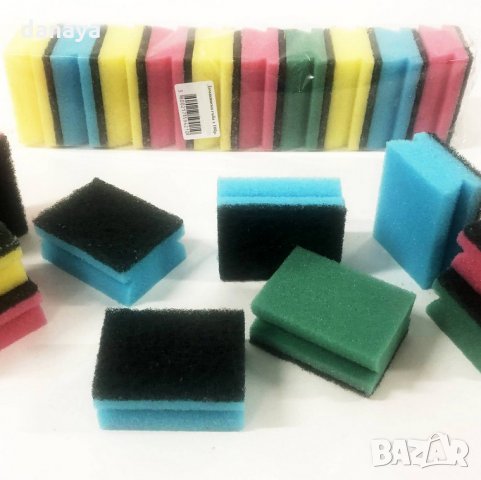 1472 Домакинска гъба с канал за миене на съдове 10 броя в комплект, снимка 3 - Други - 28554775