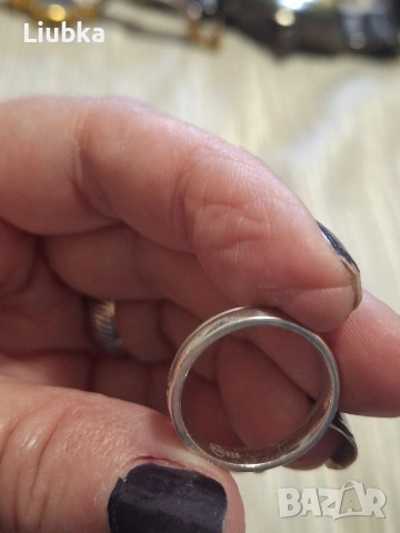 сребърна халка с цирконче, снимка 3 - Пръстени - 53389641