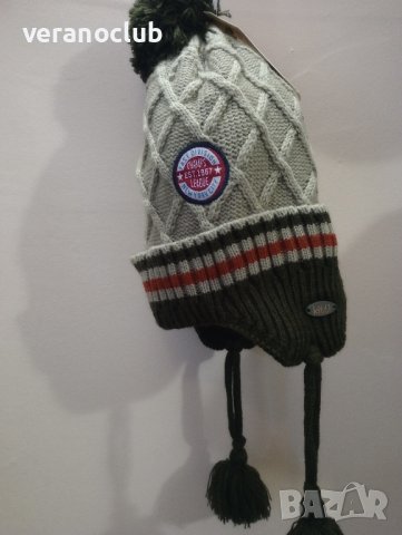 Шапка за момче Зимна Бежова, снимка 2 - Шапки, шалове и ръкавици - 43730482