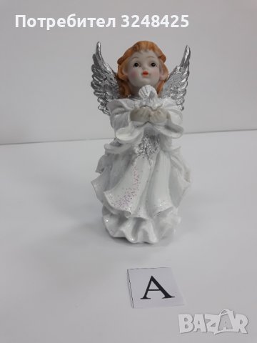 Ангел изправен с гълъбче- Модел А, снимка 4 - Статуетки - 37925837