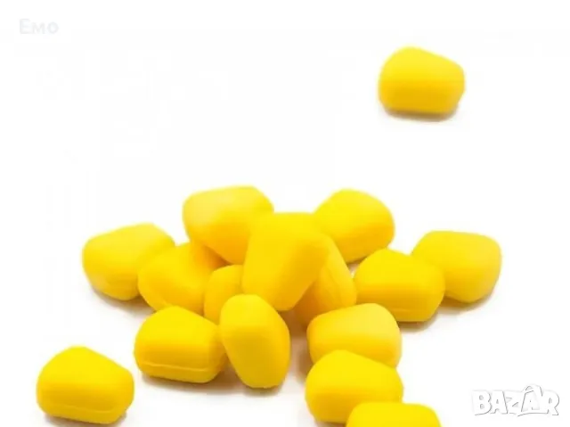 Плуваща силиконова царевица за риболов - 10 броя в пакет, снимка 4 - Екипировка - 48541187