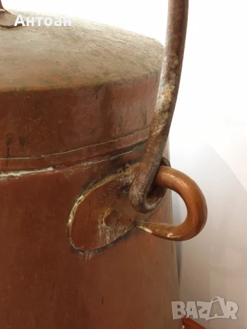старинен меден котел 15 литра , снимка 9 - Други - 50536816
