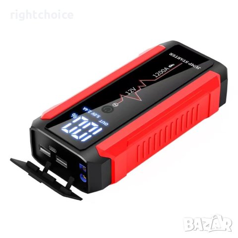 НОВ! Външна батерия стартер автомобил джъмпер car jump starter power bank, снимка 11 - Аксесоари и консумативи - 31517373