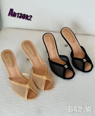 чехли на ток chanel 