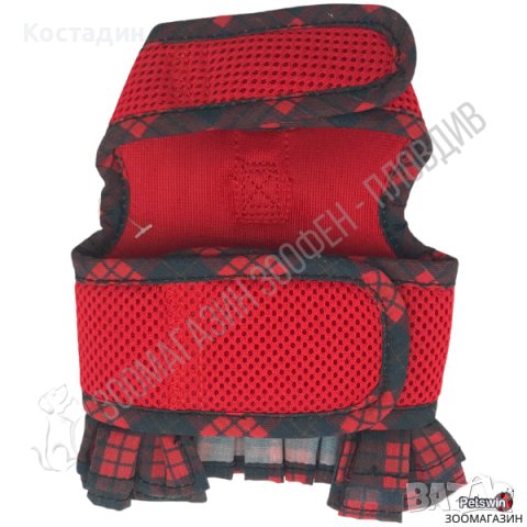 Нагръдник за Куче - XS, S, M, L, XL - Червен/Тъмносин цвят - Pet Interest, снимка 3 - За кучета - 36947119