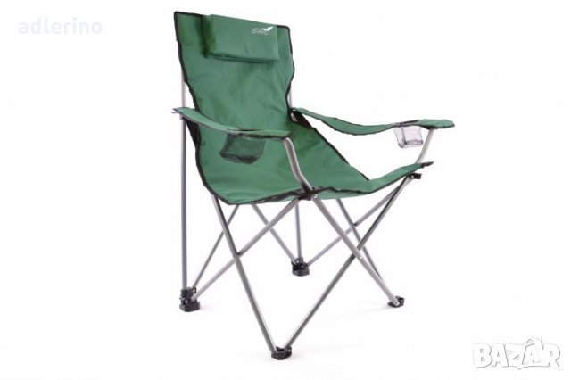 Рибарски стол, сгъваем стол, пикник стол, къмпинг стол - комплект 2 броя, зелени - 130 кг, снимка 8 - Къмпинг мебели - 34159763