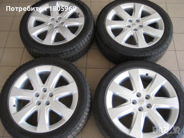 4бр. ал. джанти Renault (оригинални) 5x108, 7,5 x 18 , ET50 , централен отвор 60,1мм, снимка 6 - Гуми и джанти - 38335682
