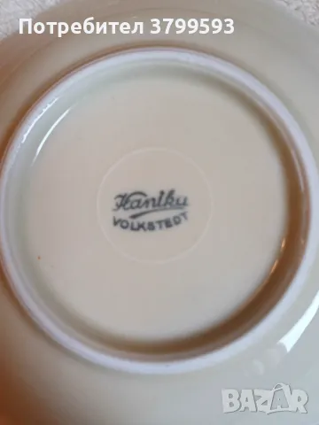 Порцеланов двоен сет за кафе Hanika Volkstedt , снимка 4 - Антикварни и старинни предмети - 48725474