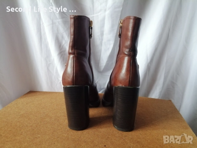 №36 Bata дамски боти естествена кожа, снимка 7 - Дамски боти - 53338541