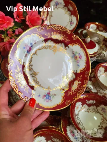 Königlich чашки с подложни чинийки и десертни чинийки , снимка 7 - Сервизи - 49445827