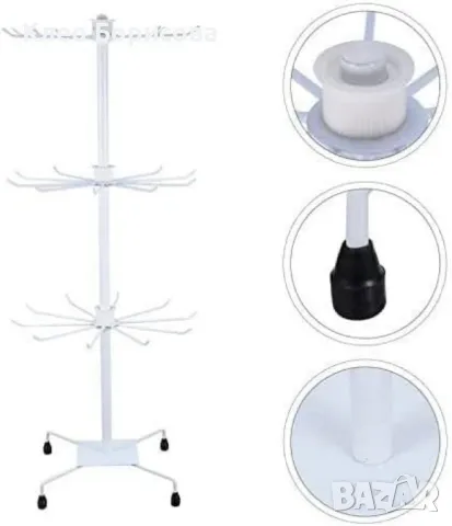 Метален въртящ се стелаж – практично и стилно решение за съхранение, снимка 8 - Други стоки за дома - 49154715