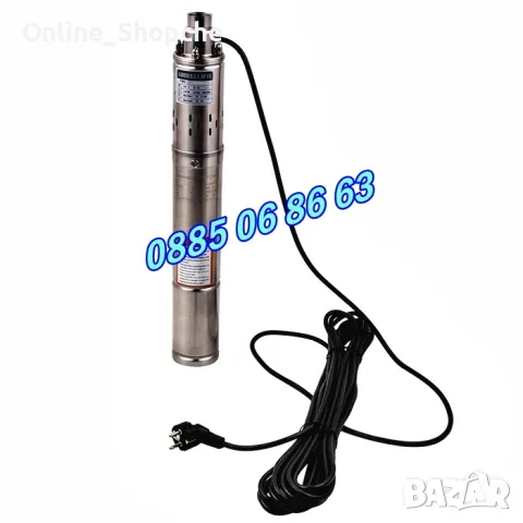 Потопяема сондажна винлова водна помпа 1100W, 3 m3/h, ф 86 мм