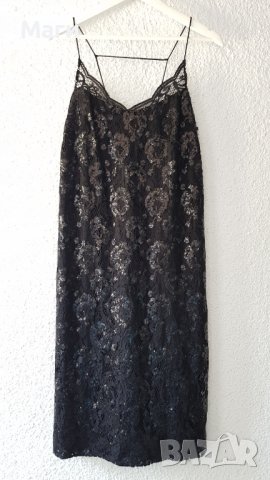 Дамска рокля H&M с дантела и паети размер ХЛ, снимка 7 - Рокли - 37545422