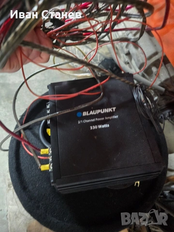 бас каса , усилвател и кабели , снимка 5 - Ресийвъри, усилватели, смесителни пултове - 53585305