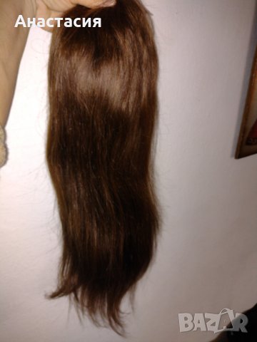 Перука естествена коса , снимка 3 - Аксесоари за коса - 38511438