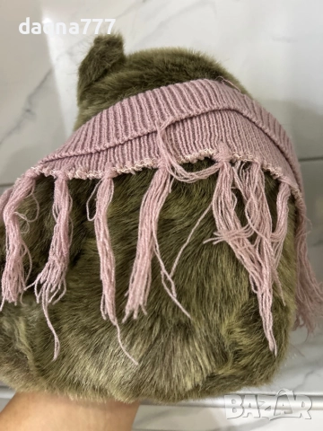 Vtg Скъпоценно плюшено мече Плюшена играчка Баба Очила Шал  90-те Vtg, снимка 7 - Плюшени играчки - 52267708