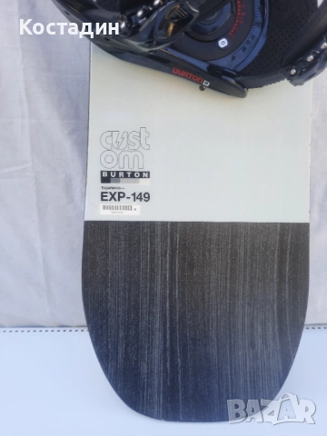 Сноуборд 149см. BURTON CUSTOM EXPERIENCE WIDE  CAMBER с автомати, снимка 6 - Зимни спортове - 52567237