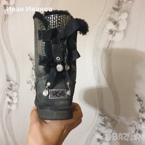 оригинални боти / ботуши  Ugg Bailey Bow Bling  номер 37, снимка 10 - Дамски ботуши - 38662151