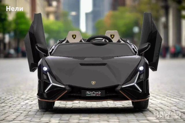 Акумулаторна Двуместна КОЛА Lamborghini SIAN  24V функция дрифт, снимка 13 - Коли, камиони, мотори, писти - 51038700
