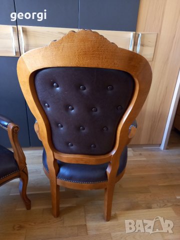 Дъбово кресло масив, снимка 6 - Столове - 38459512