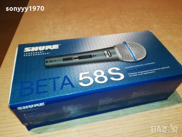 PROFI-shure beta 58s mic-пълен комплект-вокален микрофон, снимка 6 - Микрофони - 26569590