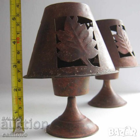 Стари свещници различни: метални свещници, свещник, метал, елха за стена