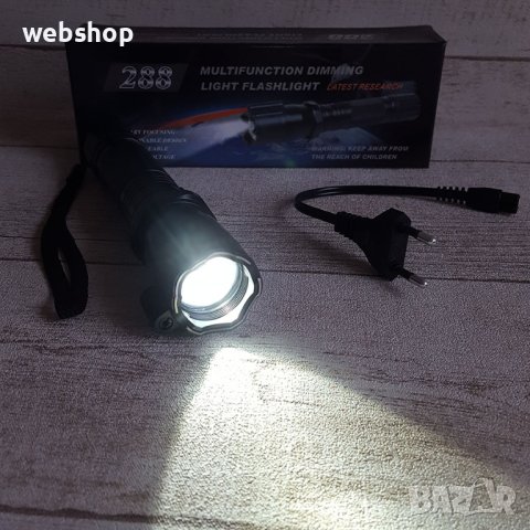 3в1 Фенер с Лазер и Електрошок , Акумулаторна батерия, снимка 5 - Измервателни инструменти - 43114578