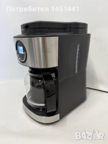 Кафемашина Warenkraft с белачка, 1.8л - 2 в 1 на зърна и на прах