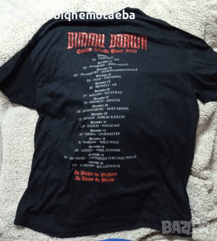 DIMMU BORGIR нова оригинална фланелка тениска T-shirt от официален мърч, снимка 2 - Тениски - 38627416