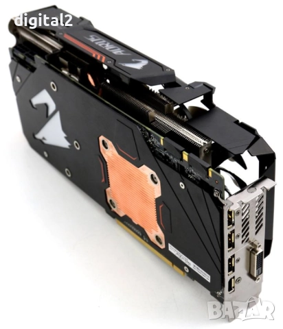 Видеокарта GTX 1080 8G AORUS GeForce Gigabyte GDDR5x 12м. Гаранция, снимка 7 - Видеокарти - 52152057
