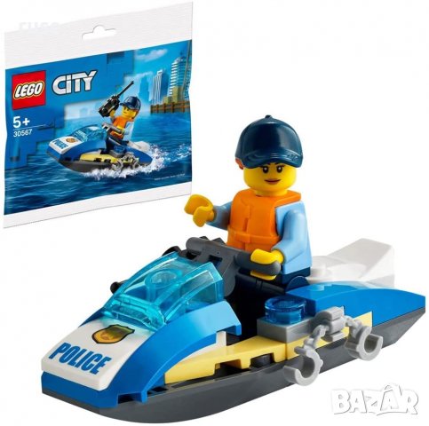 НОВИ! LEGO® 30567 City Полицейски джет, снимка 3 - Конструктори - 38573483
