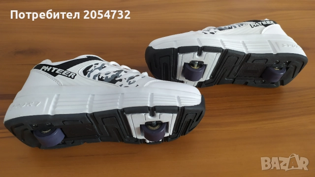 Нови обувки с прибиращи се колелца (PHTEER) , ролер обувки, снимка 9 - Ролери, кънки - 52289353