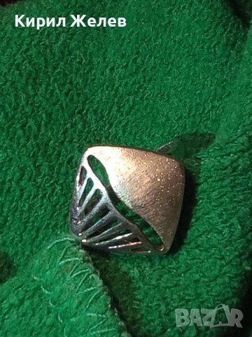 ВИНТИДЖ СРЕБЪРЕН АРТ ПРЪСТЕН СРЕБРО 925 АЖУРНА МАЙСТОРСКА ИЗРАБОТКА - АНГЛИЯ 25801, снимка 2 - Пръстени - 35759994