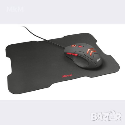 Нов Комплект геймърска мишка и подложка на марката trust.л, снимка 4 - Клавиатури и мишки - 43407538