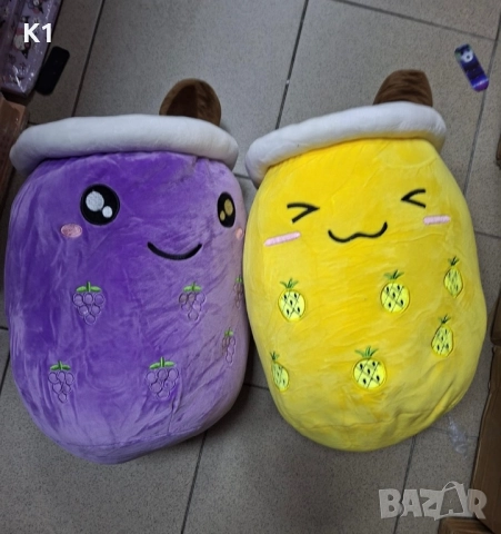 Boba Tea 35cm плюшени играчки, Bubble Tea Бабъл Шейк плюшена играчка