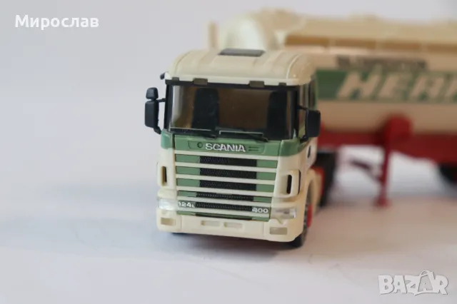 HERPA H0 1/87 SCANIA СИЛОЗ ЦИСТЕРНА МОДЕЛ КОЛИЧКА КАМИОН, снимка 6 - Колекции - 49934512