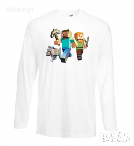 Мъжка тениска майнкрафт Minecraft 1,Minecraft,Игра,Забавление,подарък,Изненада,Рожден Ден., снимка 17 - Тениски - 36494957