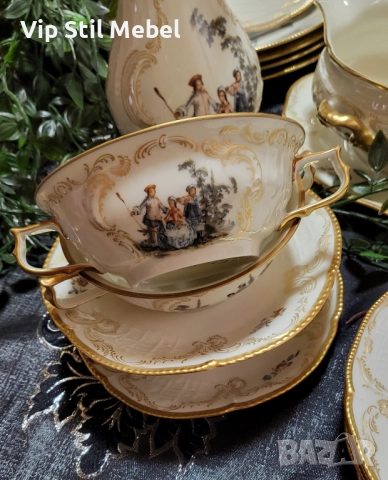 Сервиз за хранене и кафе Rosenthal Sanssouci Hoeroldt Arkadien , снимка 7 - Сервизи - 52774701