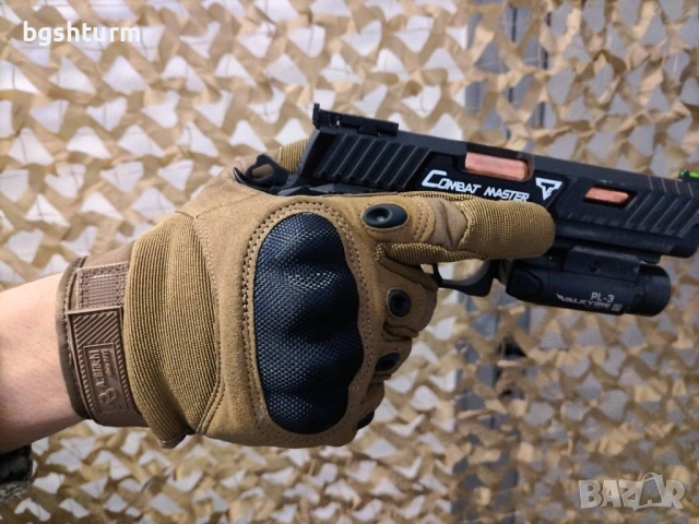 Немски Тактически Ръкавици TP1 Anton Blöchl – Подсилени (Черен/Койот/Олива), снимка 9 - Ръкавици - 53419688