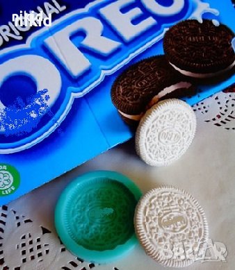 Бисквитка Оре о Ore o орео oreo силиконов молд форма за украса торта фондан гипс шоколад и др, снимка 2 - Форми - 24644157