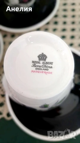 Royal Albert Черна роза, снимка 5 - Чаши - 50800222