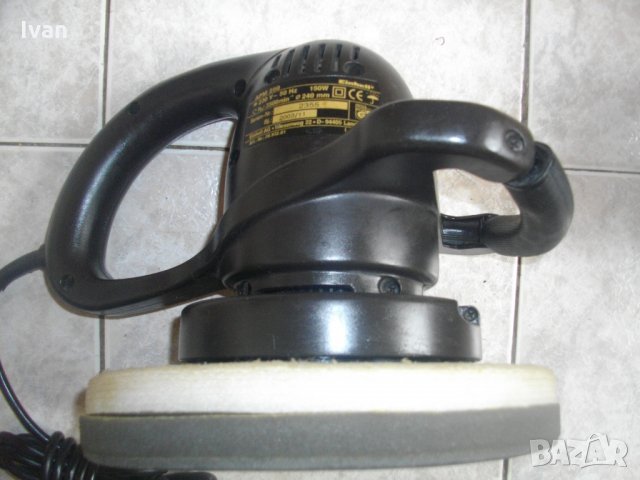 150 Вата-ф240мм-Полир Пастираща Машина-немска-Отлична-Einhell-King Craft KCA250, снимка 8 - Полирмашини - 33236868